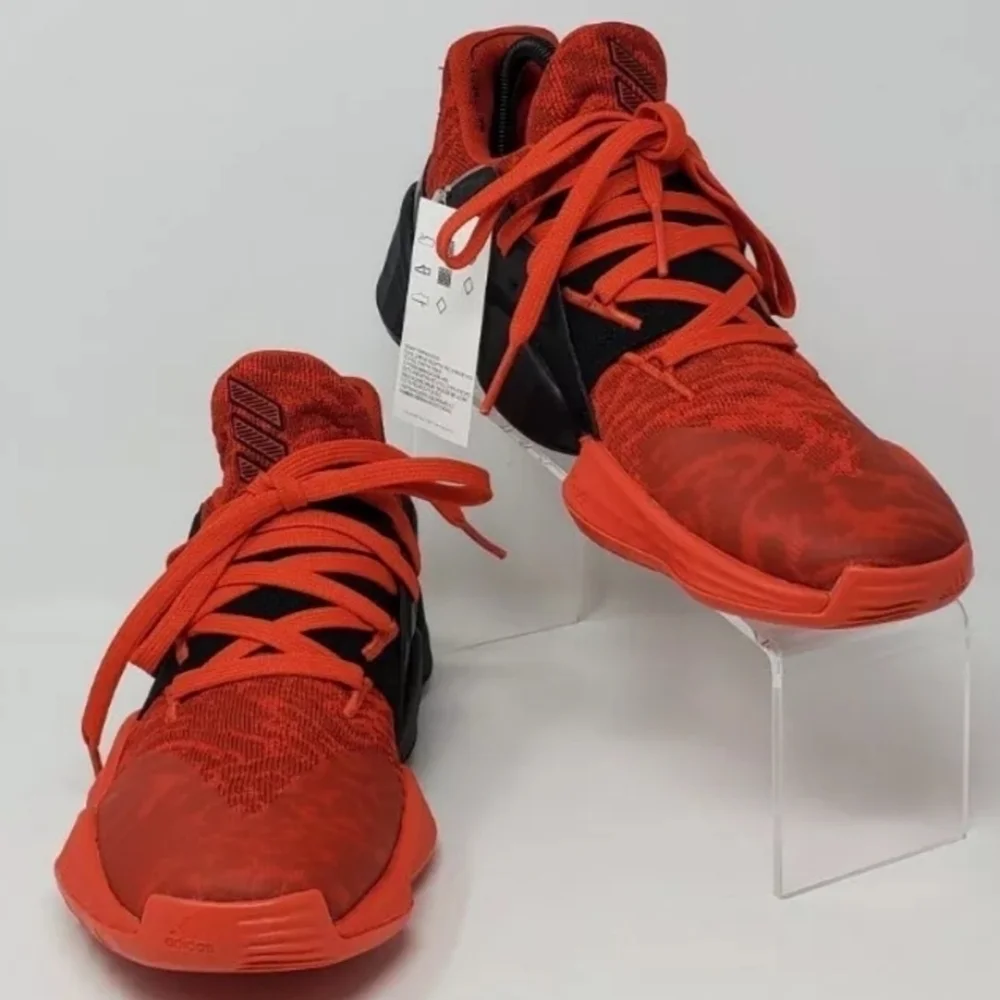 Adidas Harden Vol. 4 Basketball Shoes Red Black EF0999 Men USA Size 7 New